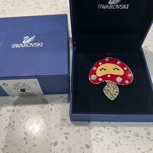 Swarovski Mushroom Brooch- 1024723- NIB